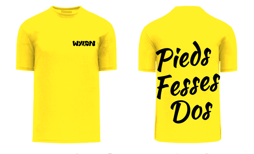 T-SHIRT PIEDS FESSES DOS