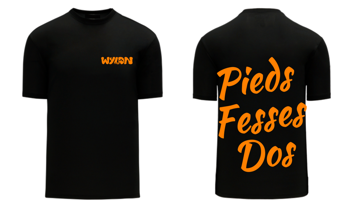T-SHIRT PIEDS FESSES DOS