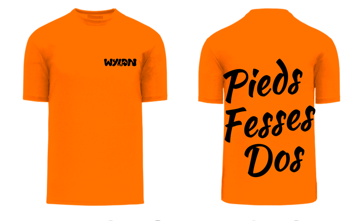 T-SHIRT PIEDS FESSES DOS