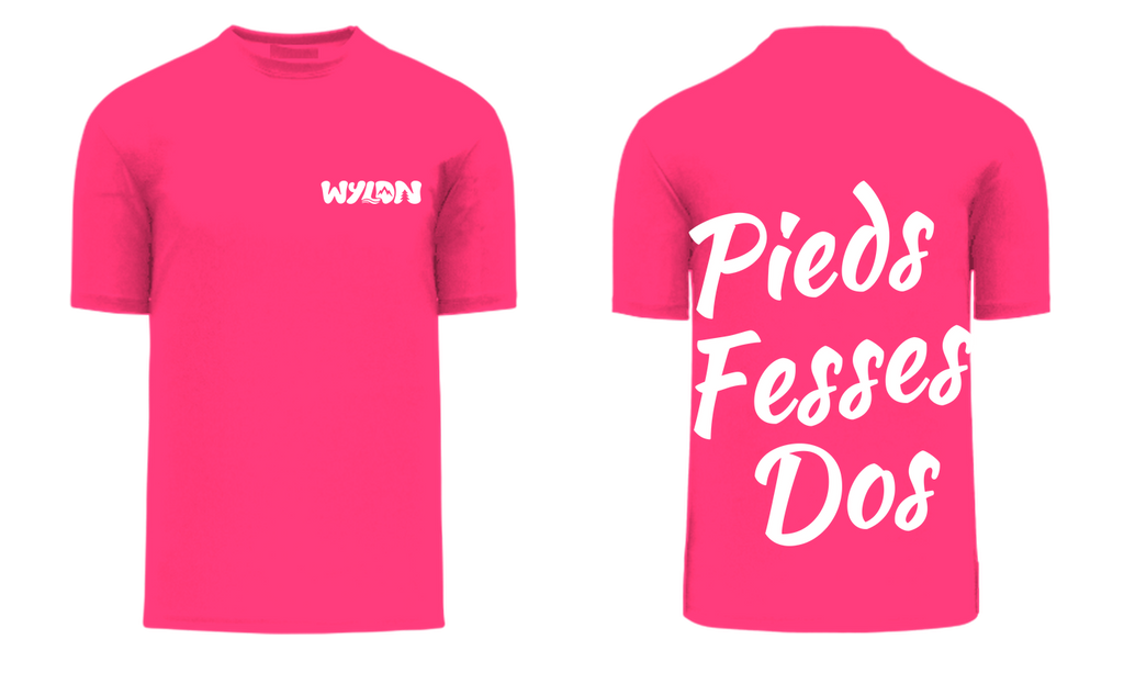 T-SHIRT PIEDS FESSES DOS