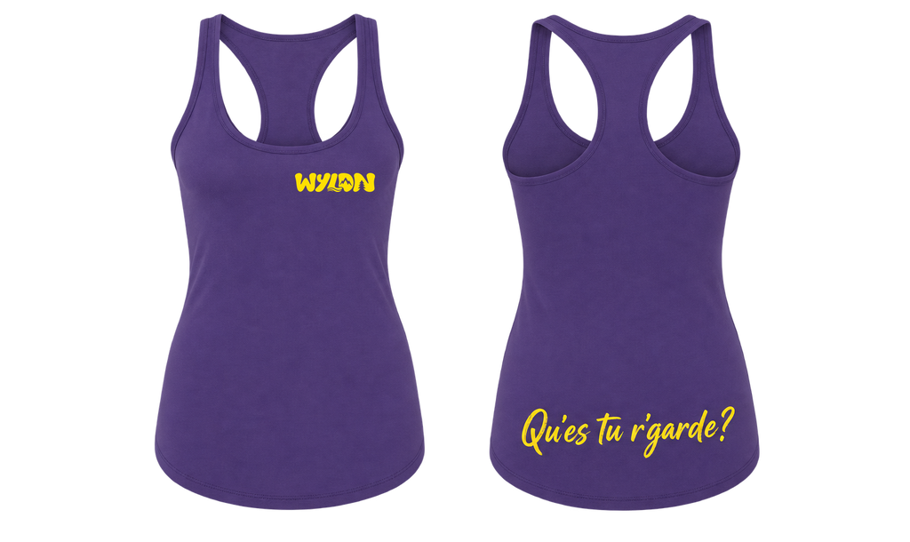 CAMISOLE FEMME WYLDN - QU'ES TU R'GARDE? (ARRIÈRE)