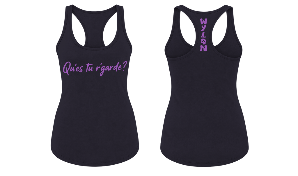 CAMISOLE FEMME WYLDN - QU'ES TU R'GARDE? (ARRIÈRE)